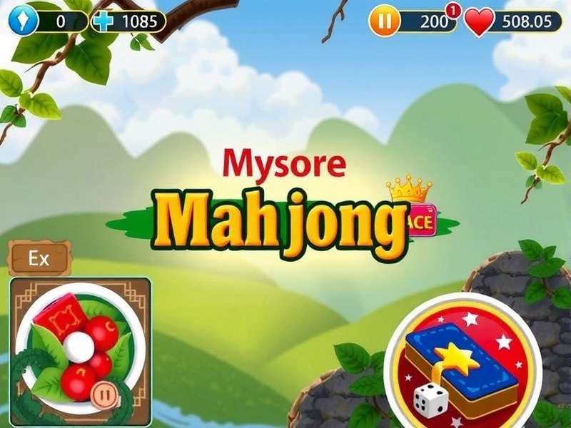 Colorful tile-matching action in Mysore Mahjong Ace Mysore Mahjong Ace Gameplay Screenshot